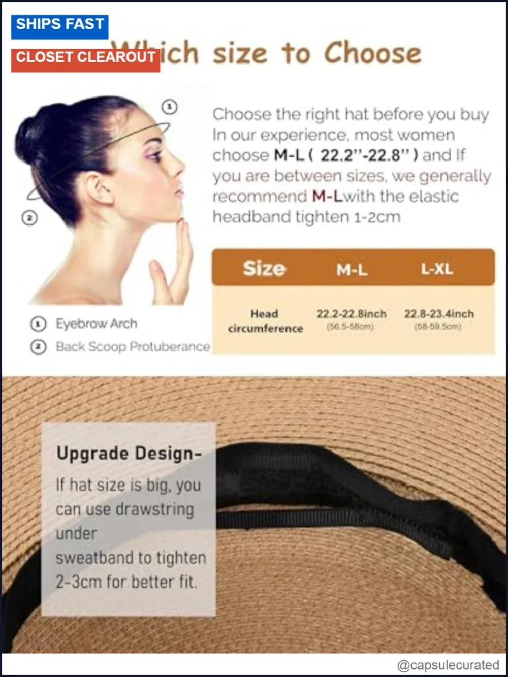 Wide Brim Straw Fedora Sun Hat - Foldable & Packable with Chin Strap
